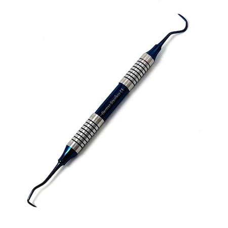 A2Z Scilab Hollow Handle Sickle Scaler U15/33 Blue Titanium Double Ended Stainless Steel Dental Tool A2Z-ZR936